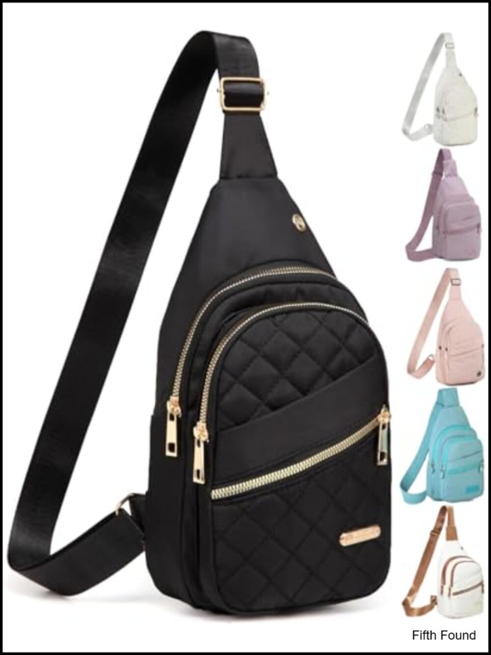 Water-Resistant Nylon Sling Bag Crossbody Backpack Hiking Daypack Travel
